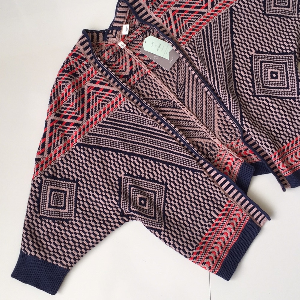 Moth Anthropologie open front cropped Cardigan